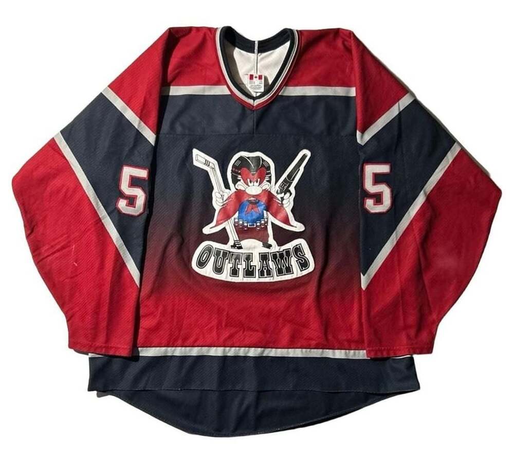 VTG 90s CCM x Looney Toons Yosemite Sam Outlaws Hockey Jersey Men’s XXL